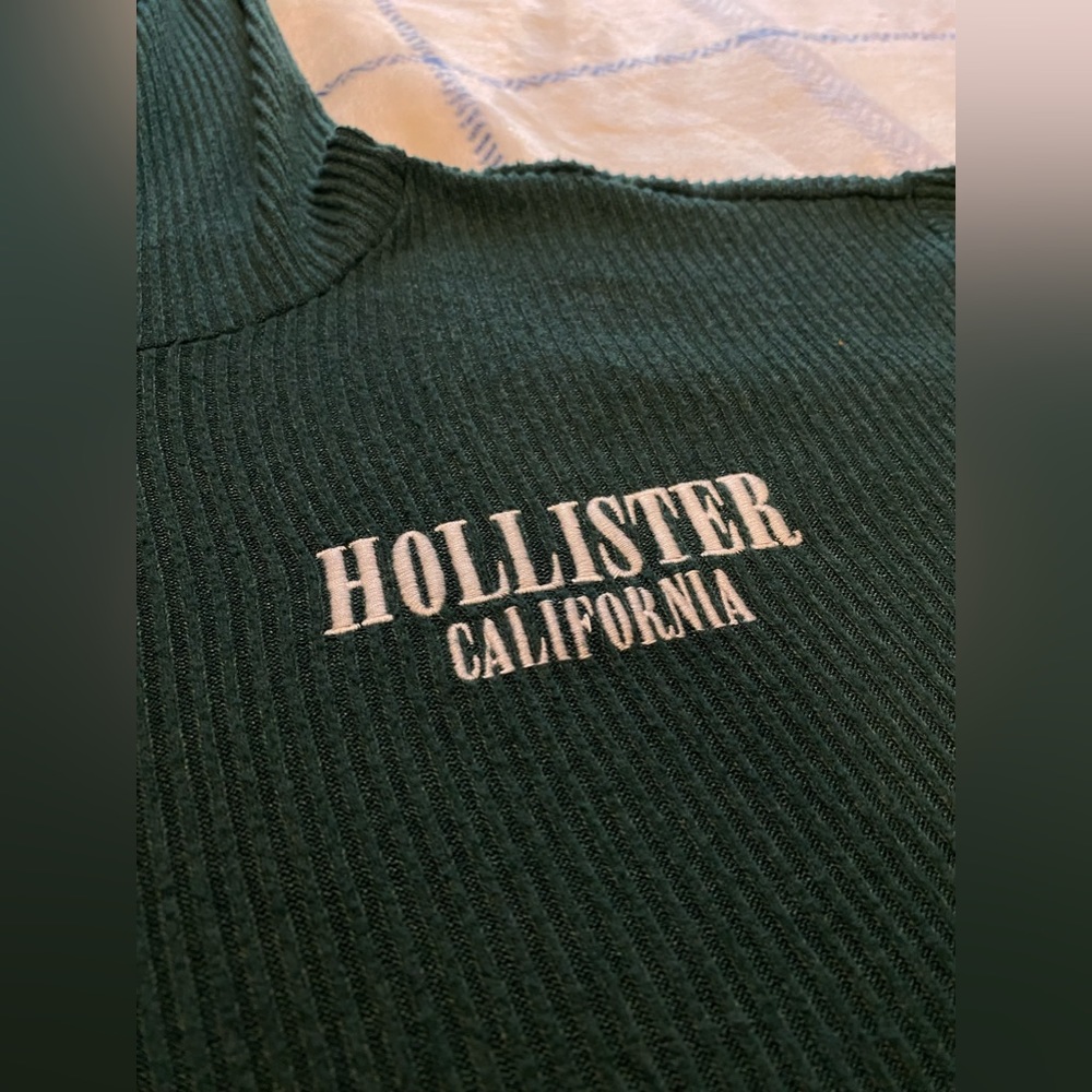 green hollister lightweight pullover hoodie - Picture 4 of 5